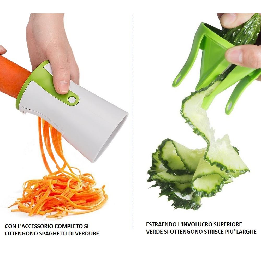 Spiralizzatore Tritaverdure Manuale per creare Spaghetti e Spirali di  verdure - Ricambi Fast