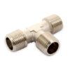Raccordo a T 3/8 MMM conico ottone nichelato