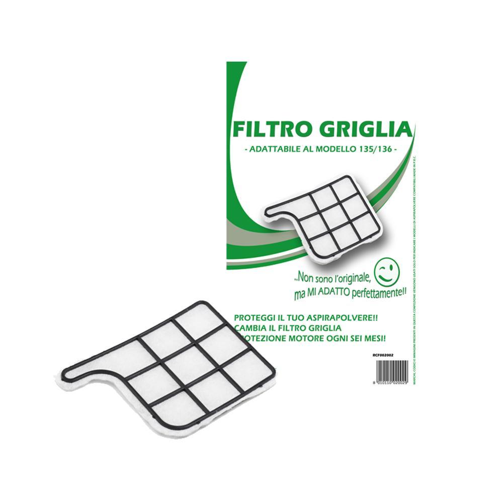 Filtro Griglia Protezione Motore Compatibile per Folletto VK 135 e VK 136