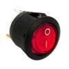 Interruttore tondo luminoso rosso 220V 6A
