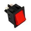 Pulsante bipolare luminoso rosso 16a