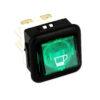 Interruttore bipolare luminoso verde ADATTABILE SAECO