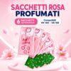 Sacchetti Folletto Rosa Profumati compatibile con VK 140 e VK 150 - pezzi 6 + 6
