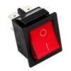Interruttore bipolare luminoso rosso led 16a