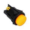 Interruttore bipolare luminoso GIALLO TONDO Ø 24mm 250V 16A