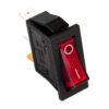 Interruttore luminoso rosso led 11x30 15a unipolare