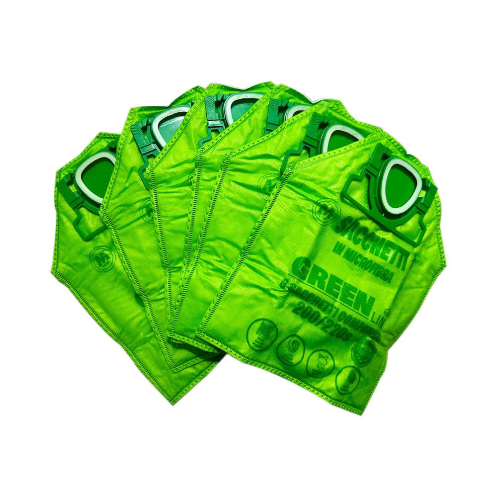 Sacchetti Folletto Verdi Profumati ad alto potere filtrante compatibile con VK 200 e VK 220s - pezzi 6 + 6 - immagine 4