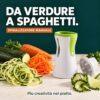 Spiralizzatore Tritaverdure Manuale in acciaio Inox per creare Spaghetti e Spirali di verdure